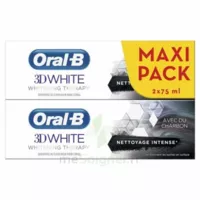 Oral B 3d White Whitening Therapy Dentifrice Charbon Nettoyage Intense 2t/75ml à Marseille