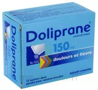 Doliprane 150 Mg Poudre Pour Solution Buvable En Sachet-dose B/12