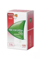 Nicorette 2 Mg Gomme à Mâcher Médicamenteuse Sans Sucre Fruits Plq/105